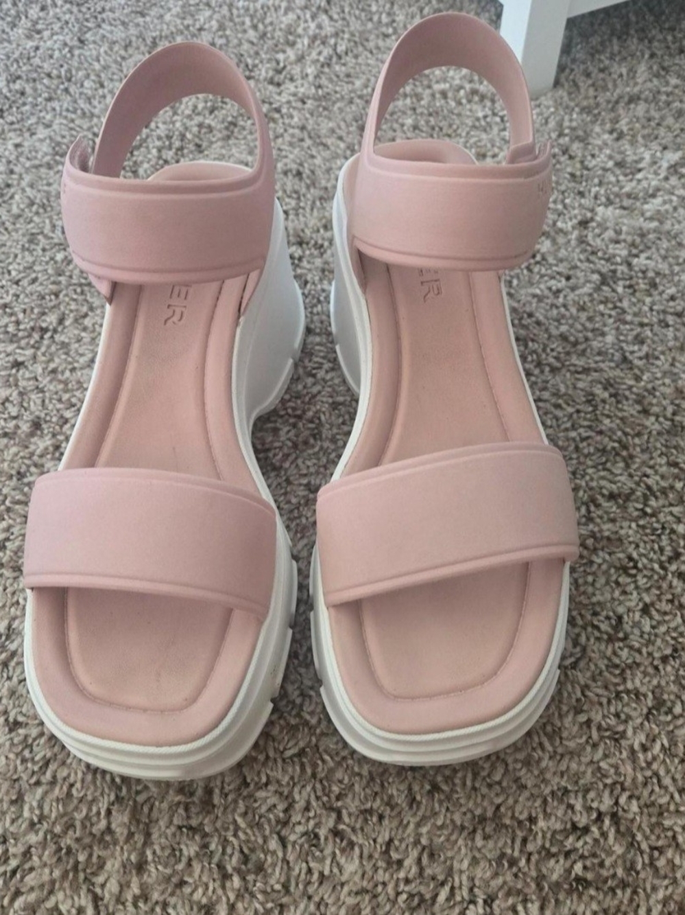 Hunter Pink Platform Sandals